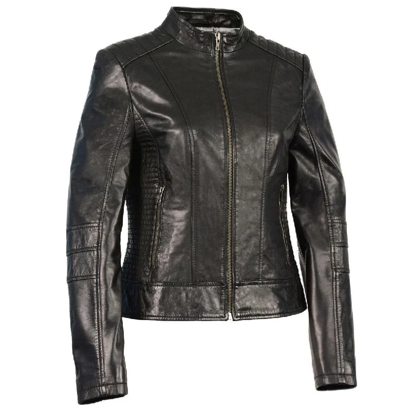 Women's Clothing For Everyday Wear Milwaukee Leather Women's Zip Front Stand Up Collar Black Leather Jacket SFL2860 Women's Clothing For Everyday Wear Milwaukee Leather Women's Zip Front Stand Up Collar Black Leather Jacket SFL2860