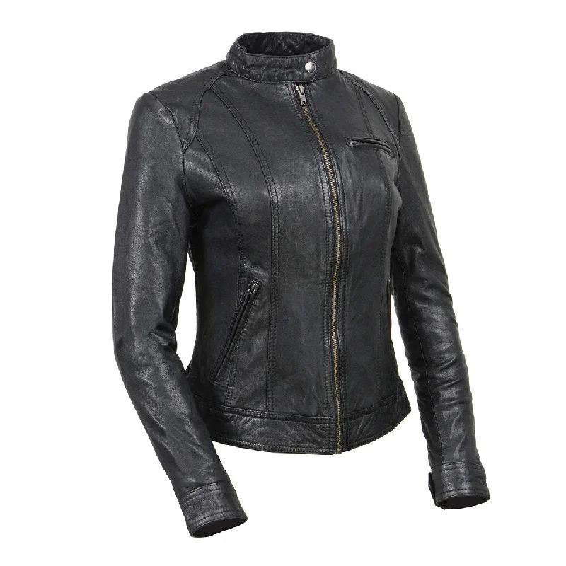 Women's Active Garments For Workouts Milwaukee Leather Vintage SFL2811 Women's Black Zipper Front Motorcycle Casual Fashion Leather Jacket Women's Active Garments For Workouts Milwaukee Leather Vintage SFL2811 Women's Black Zipper Front Motorcycle Casual Fashion Leather Jacket