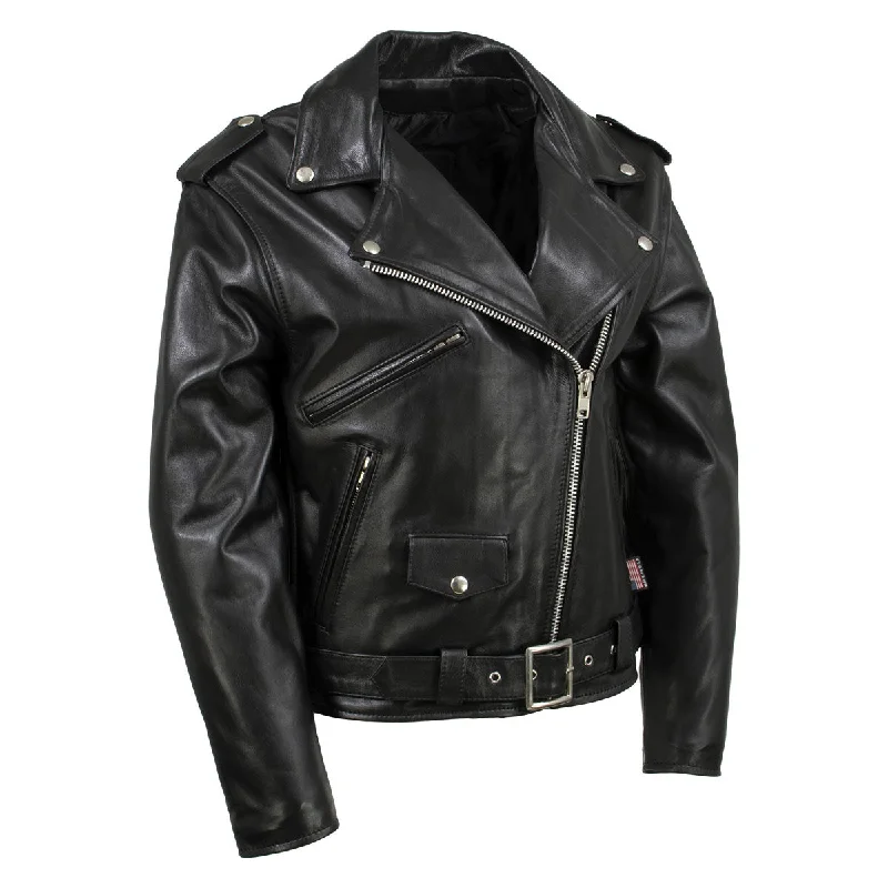 Bold and Elegant Women's Fashion Hot Leathers JKL5004 USA Made Womens 'The Flaunt' Premium Black Classic Motorcycle Style Leather Jacket Bold and Elegant Women's Fashion Hot Leathers JKL5004 USA Made Womens 'The Flaunt' Premium Black Classic Motorcycle Style Leather Jacket