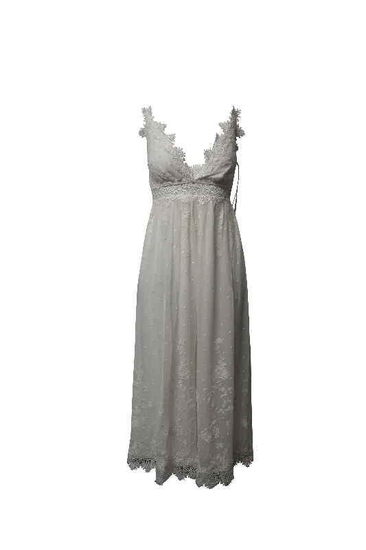 Women's Stylish Casual Garments Zimmermann x Barneys New York Lace Jumpsuit in White Cotton Women's Stylish Casual Garments Zimmermann x Barneys New York Lace Jumpsuit in White Cotton