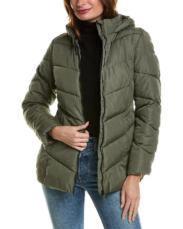 Affordable Women's Clothing Online Big Chill Chevron Quilted Puffer Jacket