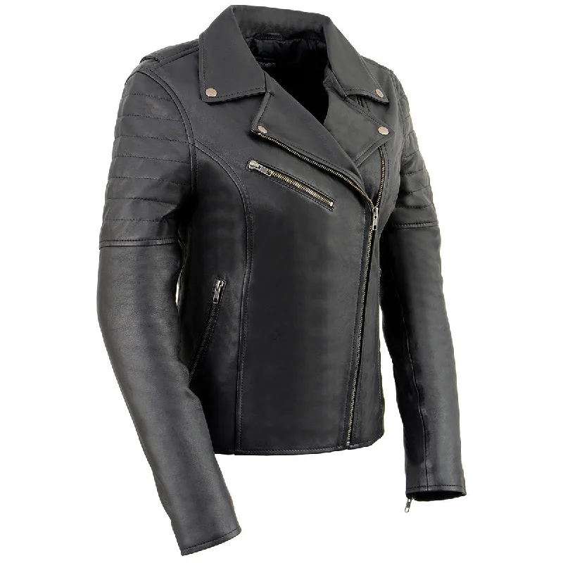 Women's Party Clothes Milwaukee Leather SFL2870 Women's ‘Duchess’ Black Motorcycle Style Fashion Casual Leather Jacket Women's Party Clothes Milwaukee Leather SFL2870 Women's ‘Duchess’ Black Motorcycle Style Fashion Casual Leather Jacket
