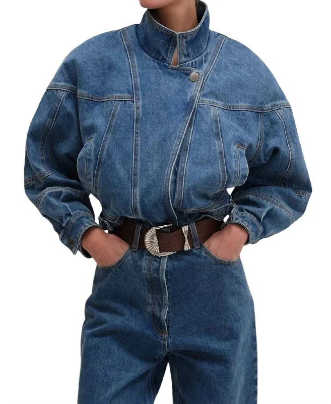 Women's Sporty Chic Clothes Caprice Jacket In Lightwash Blue