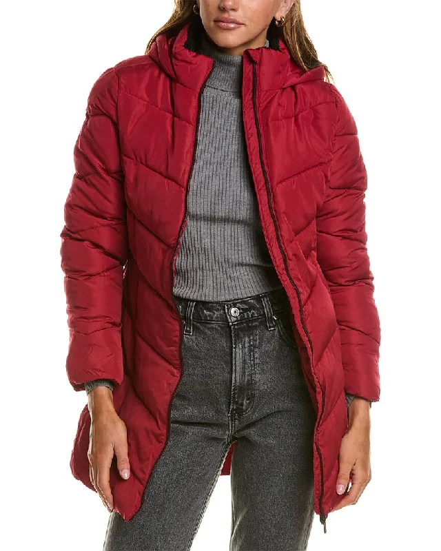 Trendy Women's Apparel for All Seasons Big Chill Chevron Quilted Walker Jacket