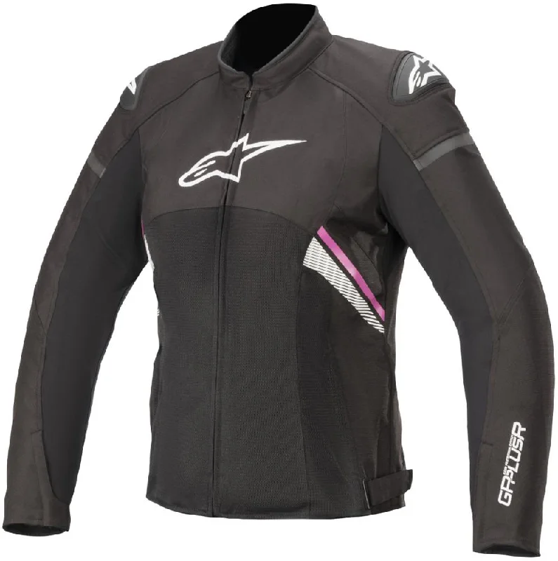 Comfortable Women's Attire Alpinestars Women’s Stella T-GP Plus R v3 Airflow Black, White and Fuchsia Textile Jacket Comfortable Women's Attire Alpinestars Women’s Stella T-GP Plus R v3 Airflow Black, White and Fuchsia Textile Jacket
