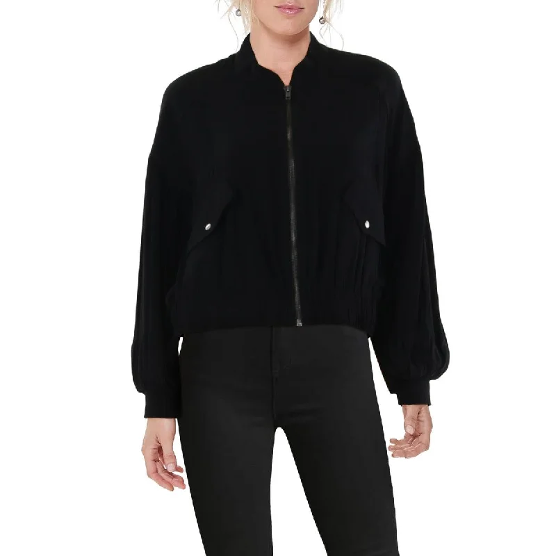 Women's Clothing Sale Online Womens Bishop Sleeve Short Bomber Jacket