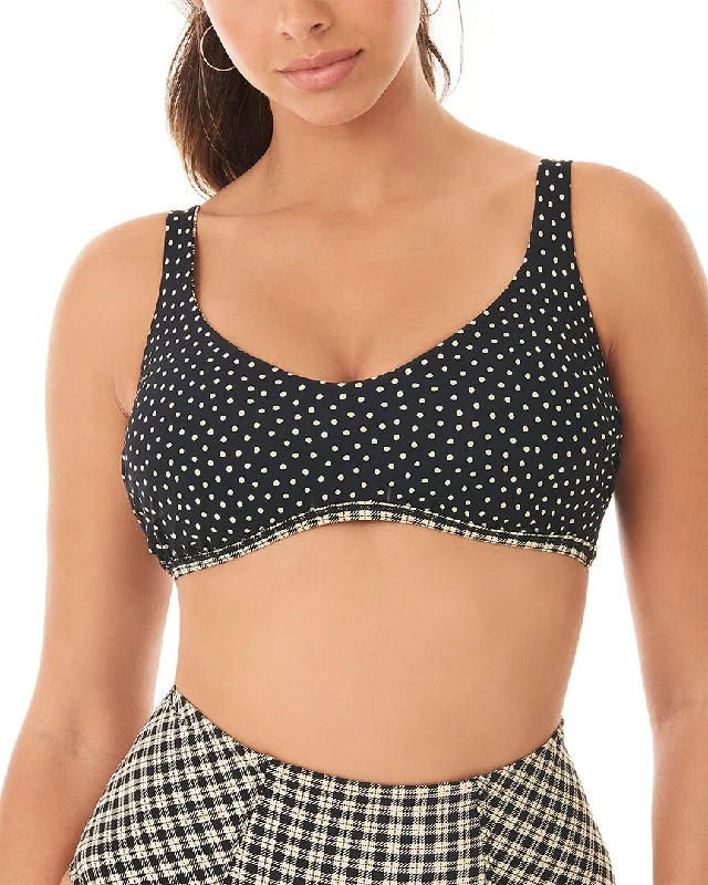 Skinny Dippers Tic Tac Toe Good Vibes Bikini Top