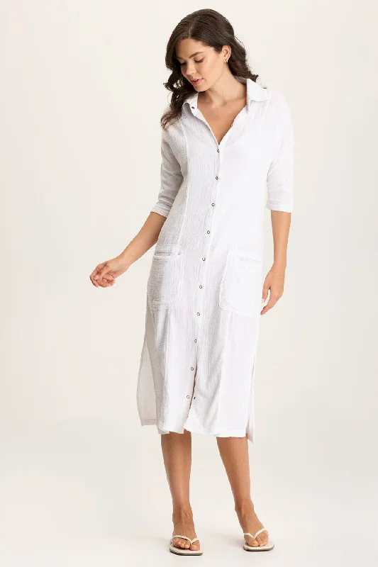 Trend Alert Hogues Plush Gauze Duster/Dress