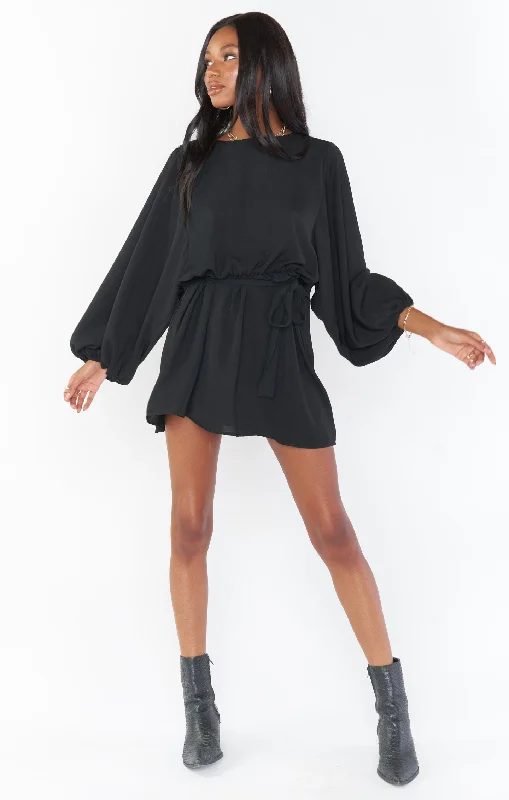 Winter Warm - Up Sale Larissa Dress ~ Black