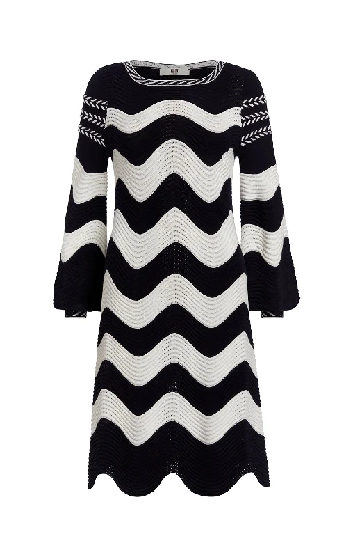 Bold and Elegant Women's Fashion Whitecap Dress