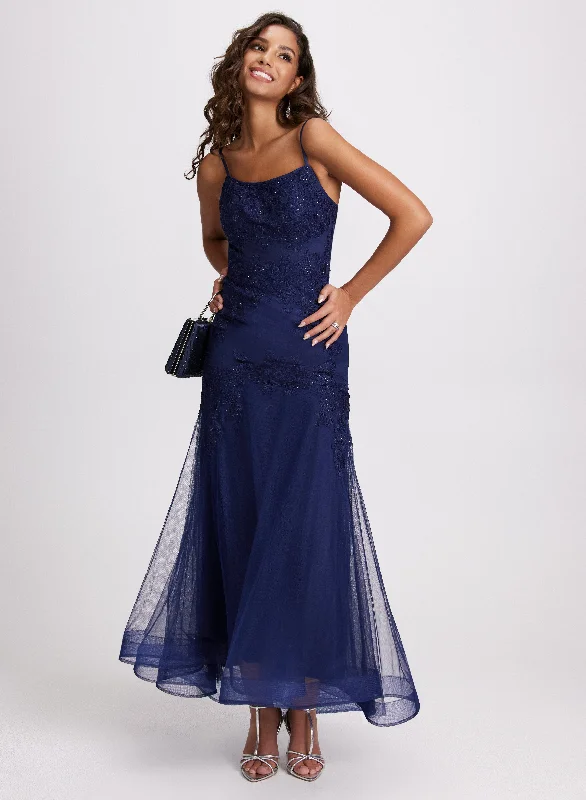 Women's Clothes For Work Sequin Embroidered Mermaid Dress