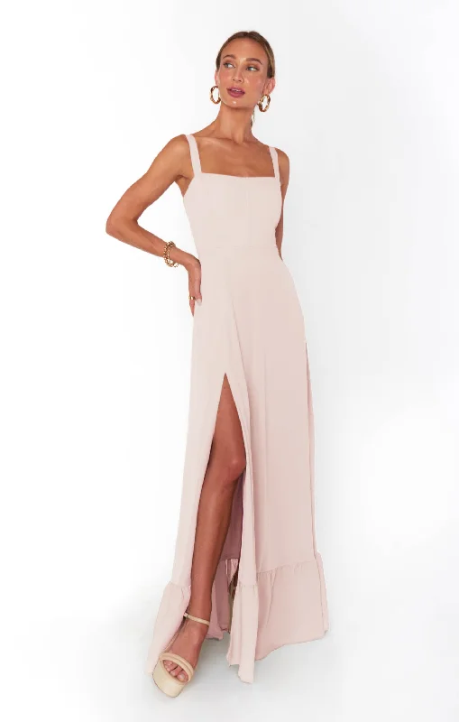 Chic Wardrobe Essentials Clarissa Corset Dress ~ Dusty Blush Crisp