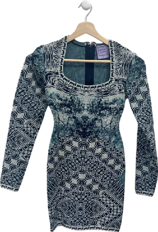 Clothes For Women Herve Leger Blue Melissa Dress XS