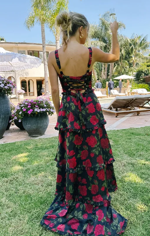 Affordable Fashion Clothing For Women Lady Corset Dress ~ Send Me Roses