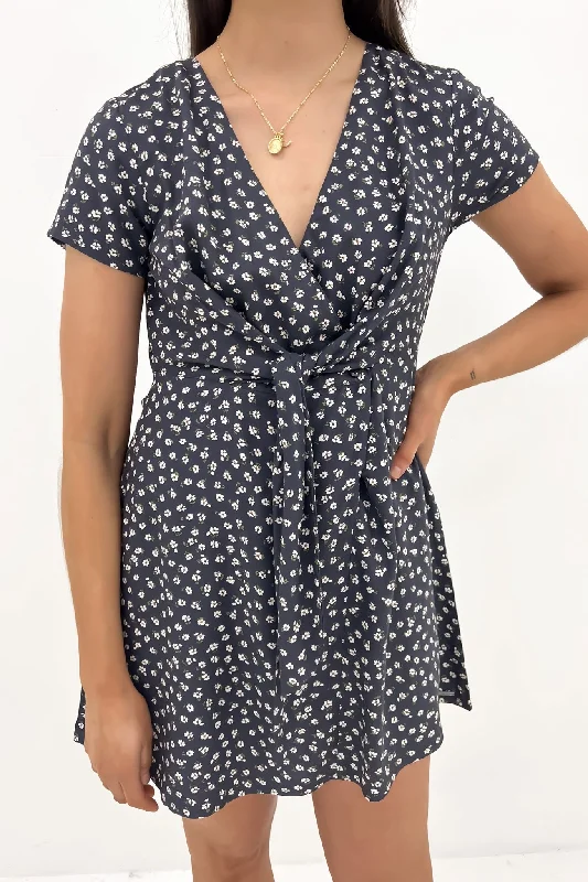 Holiday Glam Sand Siesta Dress Dark Navy