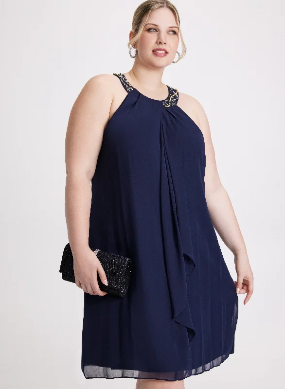 Time-Limited Deals – Shop This Weekend Beaded Flounce Front Dress