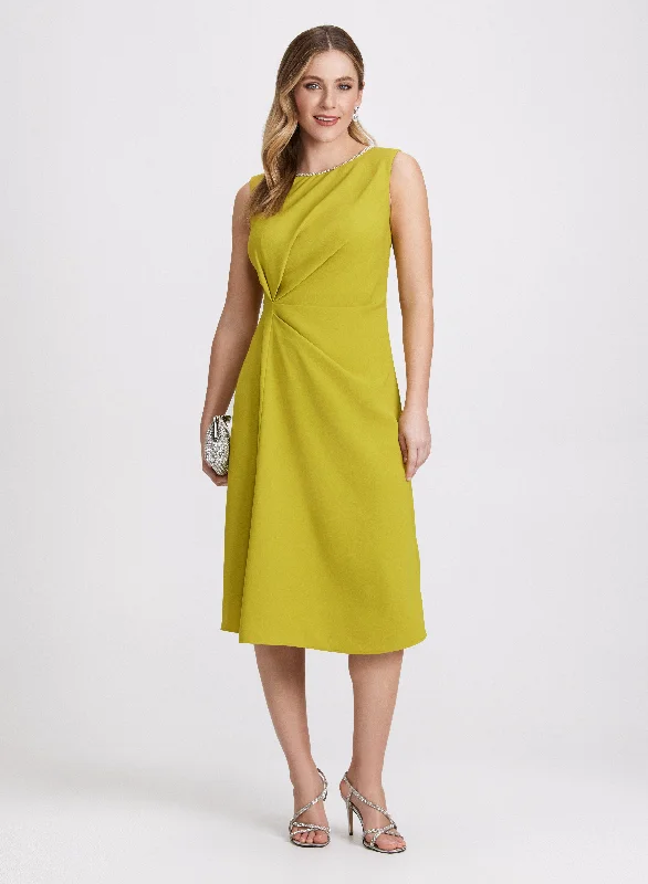 Chic Women's Clothing Online Rhinestone Detail Dress