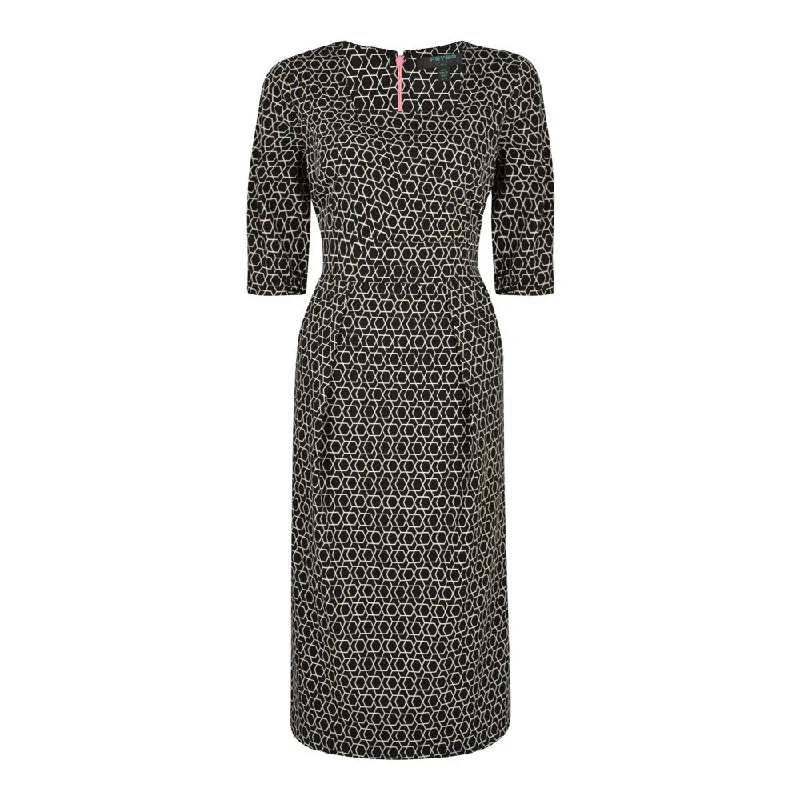 Effortless Chic for Women Rome Dress Black/Cream