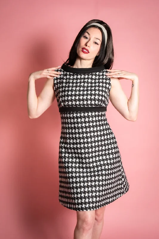 Sustainable Women's Clothing Fifi Dress - Houndstooth