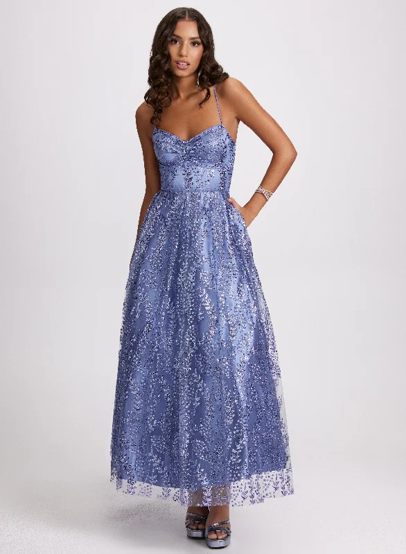 Women's High Street Fashion Corset-Style Sequin Detail Dress