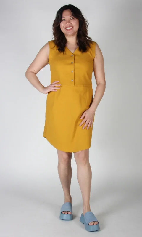 Casual Fashion Honeycreeper Dress - Ochre