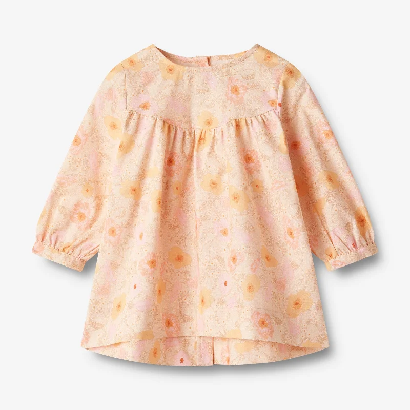 Women's Clothing Apparel Sets Dress L/S Fenja - alabaster flower bobbles
