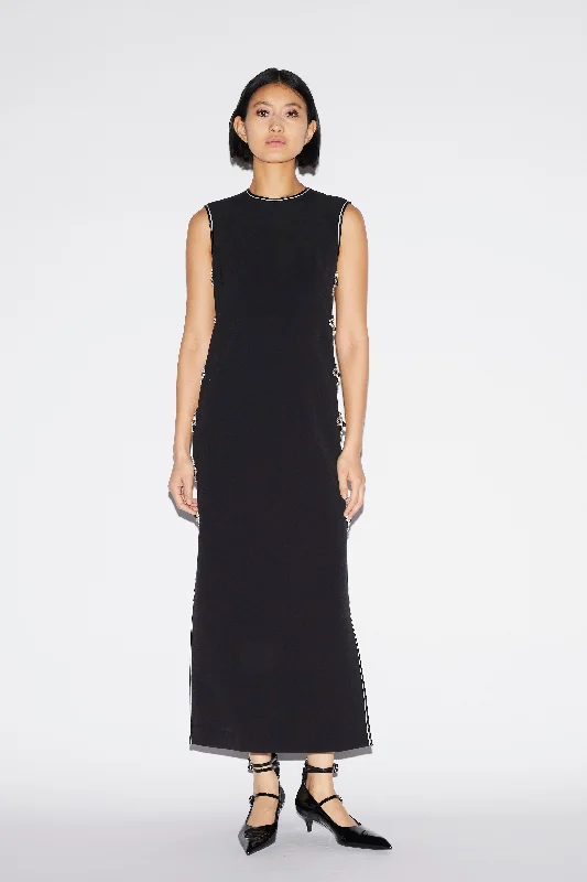 Wardrobe Essentials JING DRESS BLACK CREPE