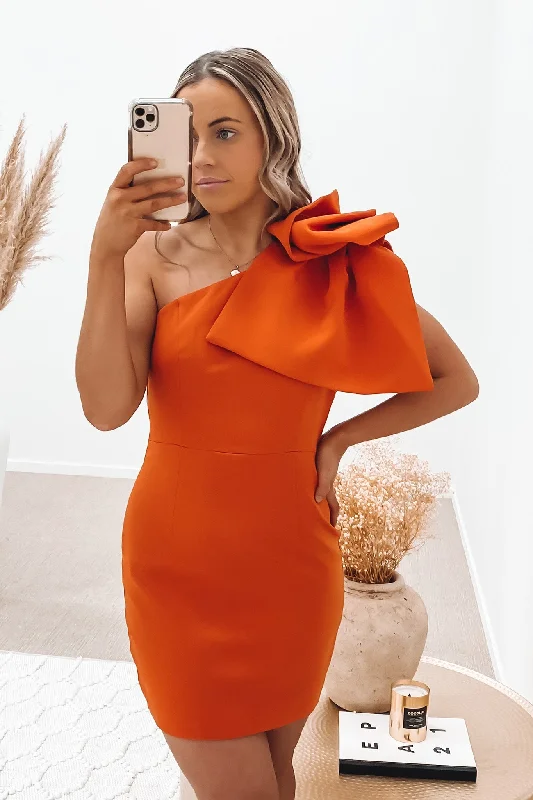 Comfortable Clothes On The Low Dress Orange