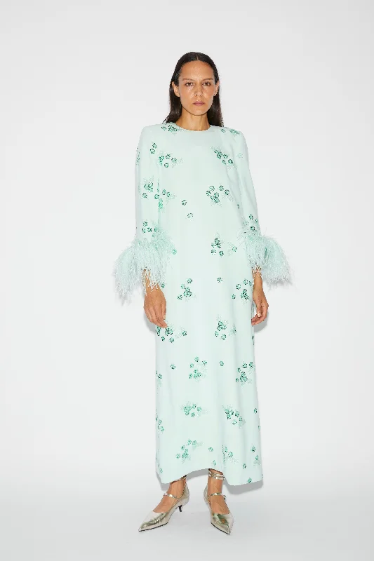 Limited Stock, Big Sale ELIAS DRESS MINT EMBELLISHED CREPE JERSEY