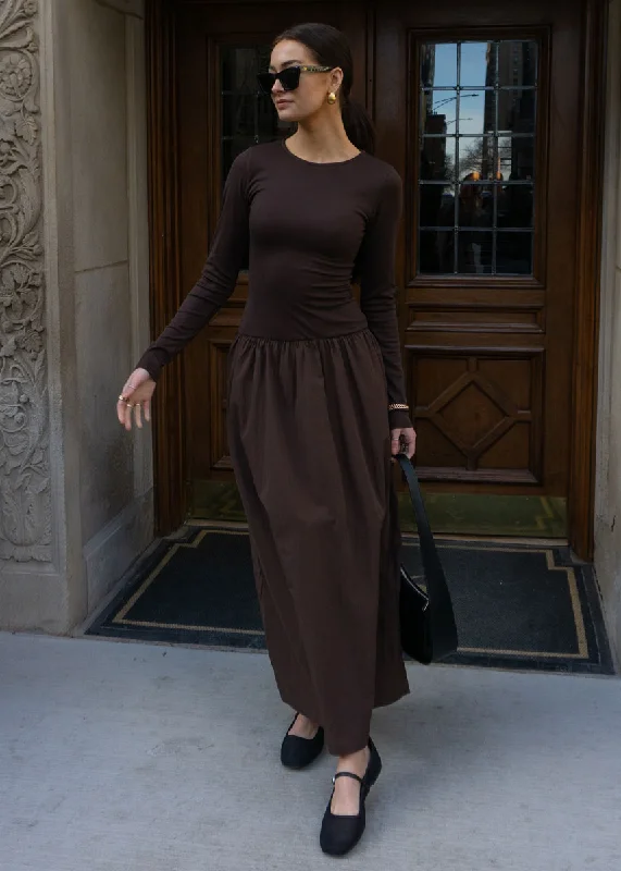 Clothes Of Woman Rosie Dress - Chocolate
