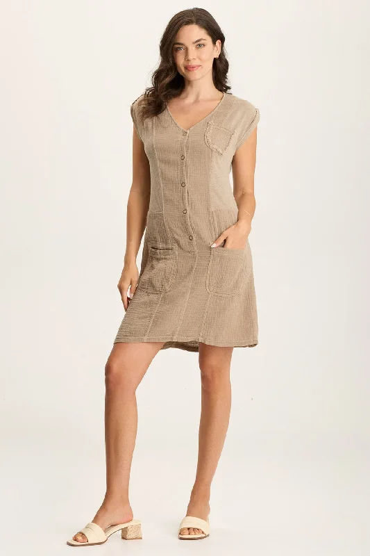 Urban Femme Streetwear Crevin Lounge Plush Gauze Dress