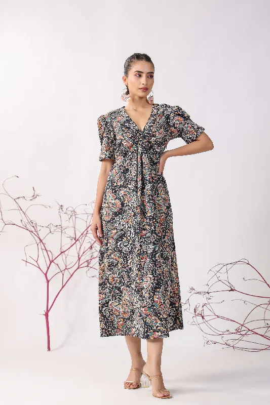 Formal Outfit For Women Noir Elegance on Cotton Sundress