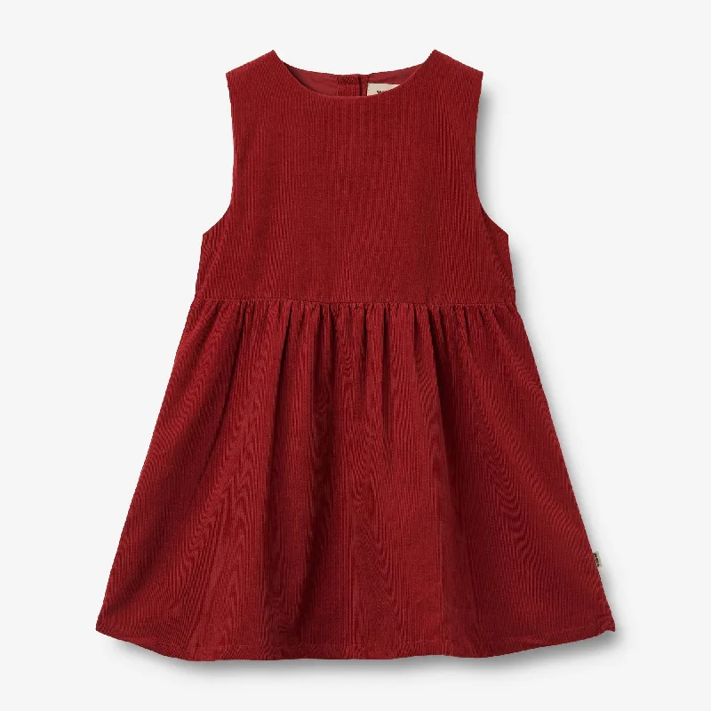 Buy More, Save More Dress Corduroy Thelma - cherry red