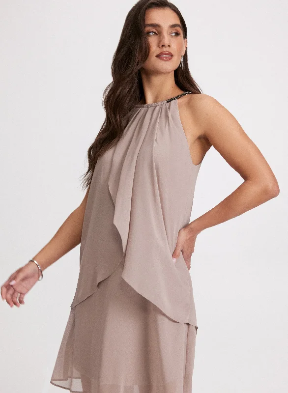 Unbeatable Prices On Best-Selling Items Sleeveless Chiffon Dress