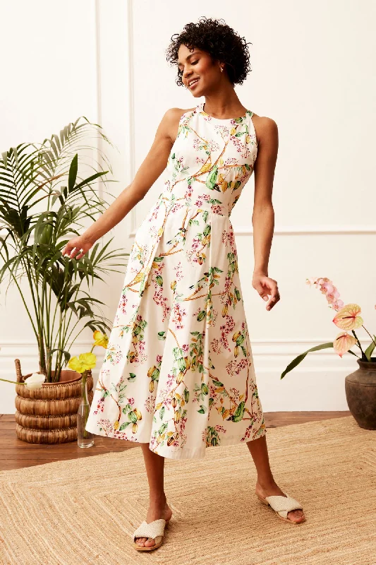 Limited-Stock Women's Clothing Clearance – Shop Now Alyssa Gardenia Bird Dress