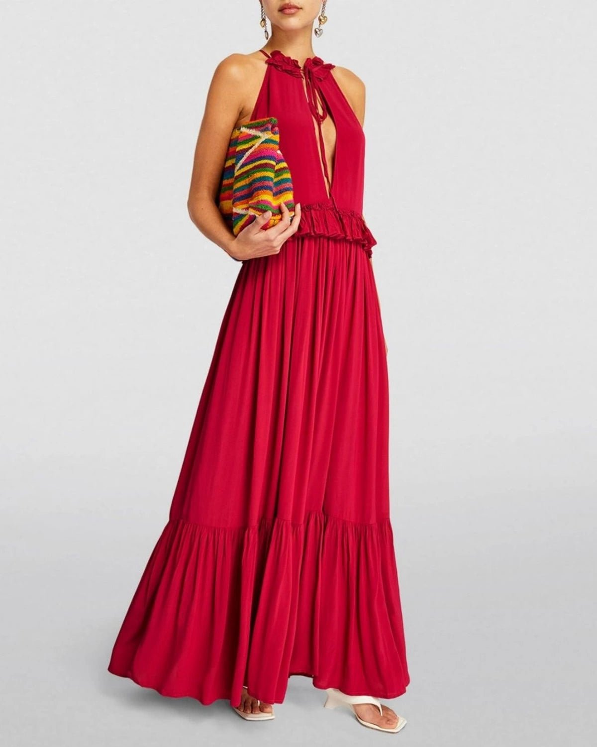 Women's Casual Outfit TIERED GATHERED DRESS