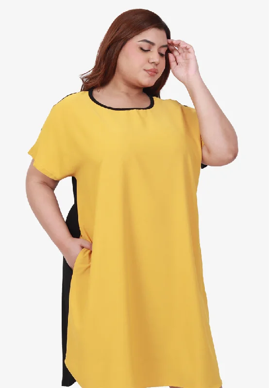 Flash Sale Now Dency Back Stretch Lounge Dress - Sunny Yellow