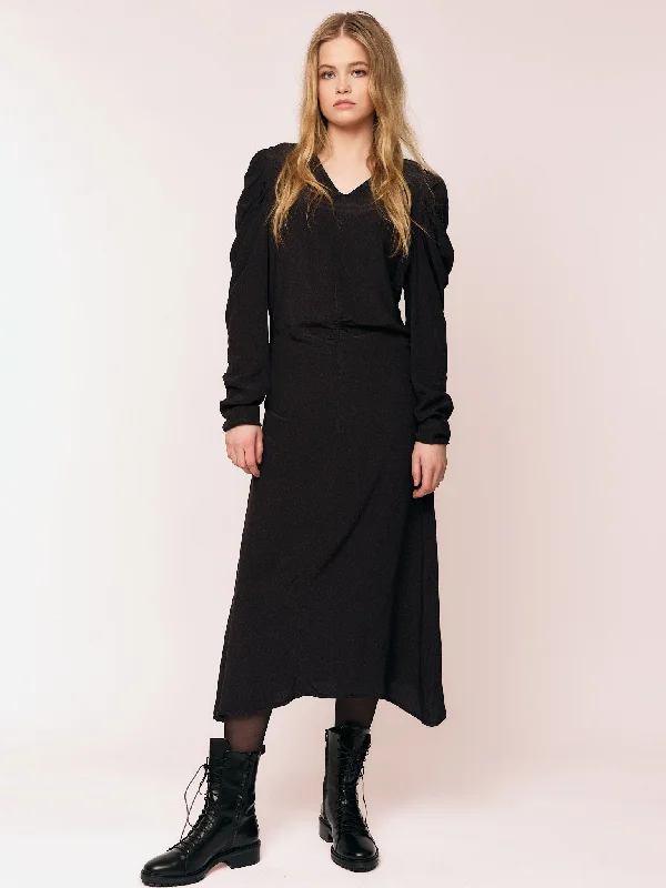 Everyday Wear Ellen Asymmetric Dress - Printed Plum