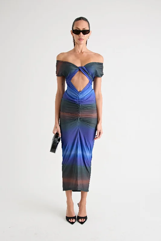 Feminine Soft - Hued Look GEROME DRESS | MIDNIGHT