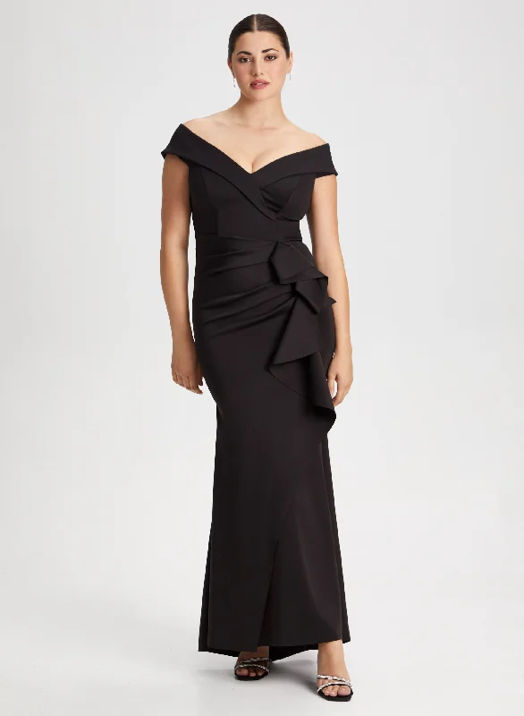 Bold and Elegant Women's Fashion Wrap Style Mermaid Dress