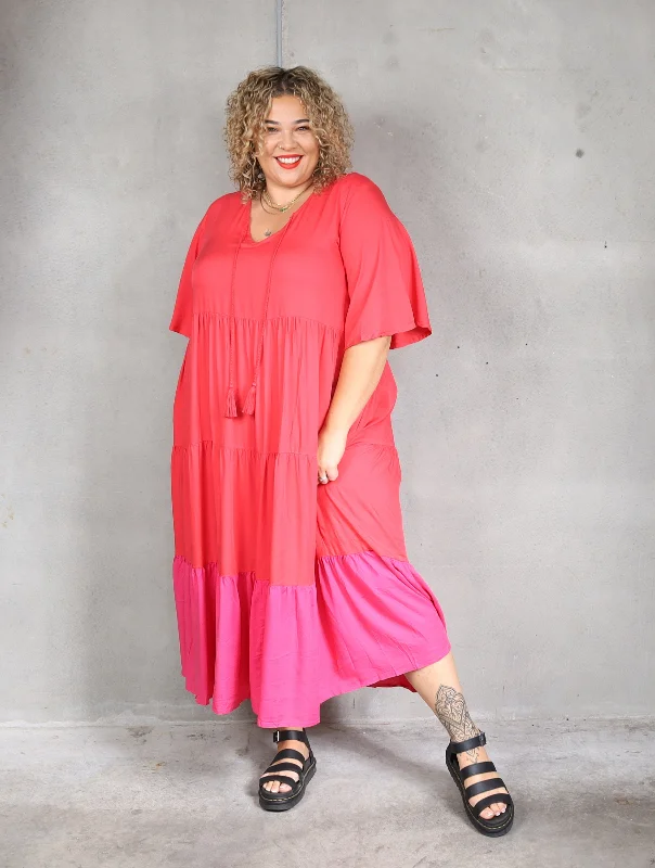 Women's Fashion Clothes Florence Dress - Watermelon