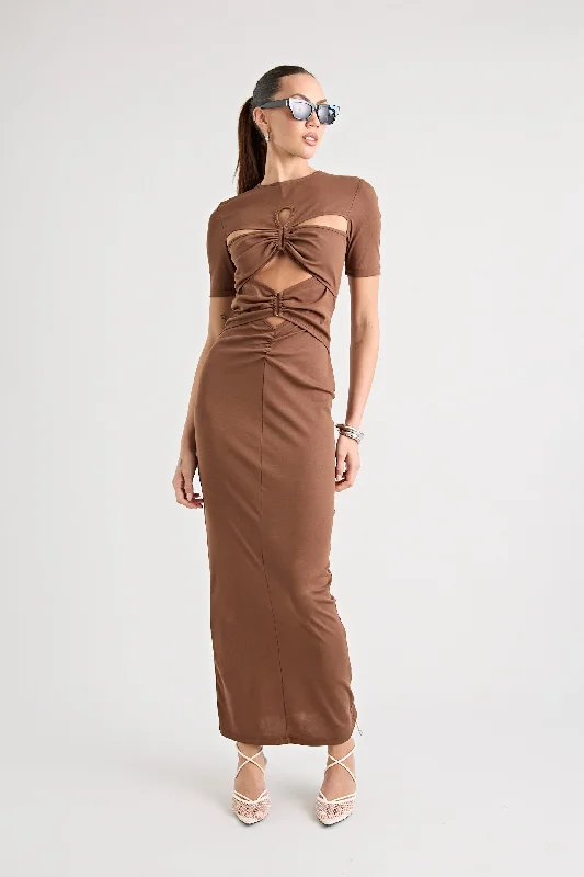 Style Beyond Borders FLORENCE DRESS | CHOCOLATE