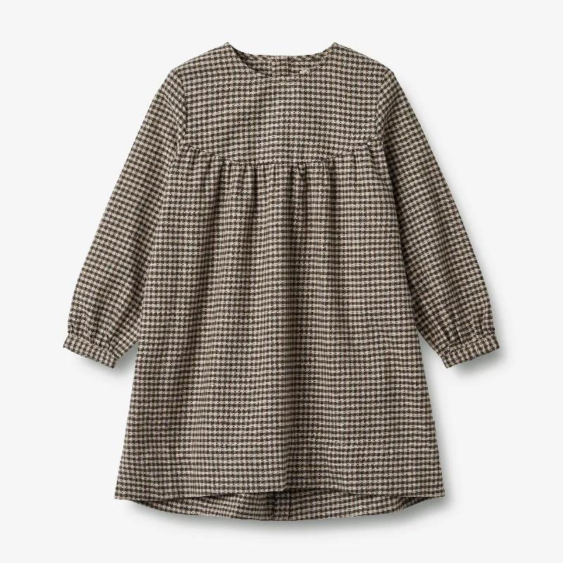Seize Bargains Dress L/S Fenja - raven check