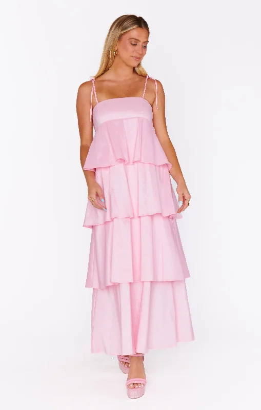 Holiday Special Offers Meet Cute Dress ~ Light Pink Taffeta