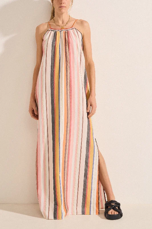 Elegant Women's Fashion Hylas Amorgos Stripe Dress