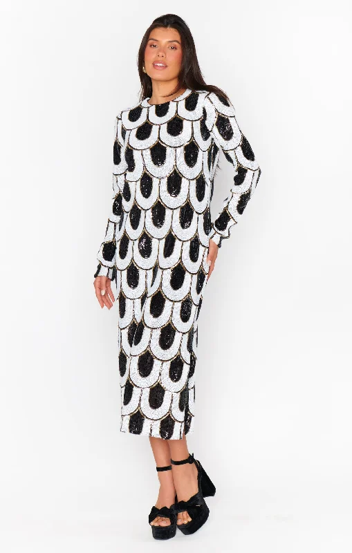 Exclusive Designer Collection Maddison Dress ~ Art Deco Sequins