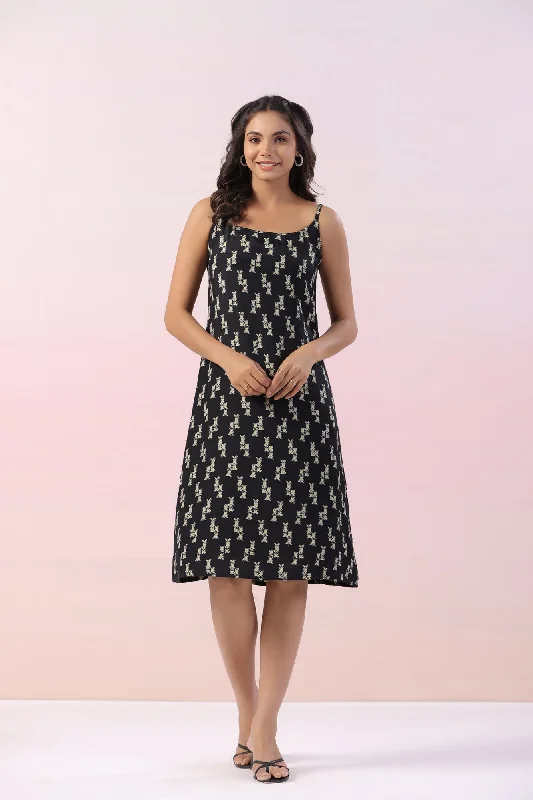 Best Sellers Dicentra Black Motif Russian Dress