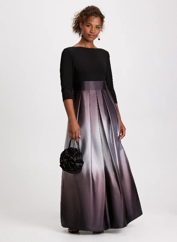 Vintage Style Clothing Sale Pleated Ombre Effect Dress