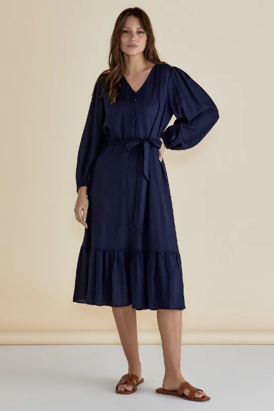 Season Offer Betty Basics Melissa Dress Dark Blue