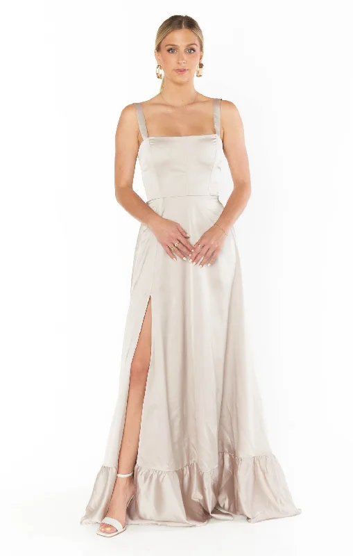 Style Upgrade Clarissa Corset Dress ~ Show Me The Ring Luxe Satin